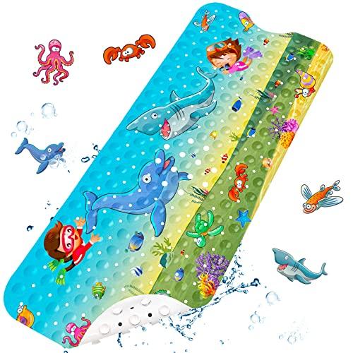 Produktbild Activity Board rutschfeste Kinder Badewannenmatte 100x40 cm Antirutschmatte Badewanne BPA Free Extra Lange