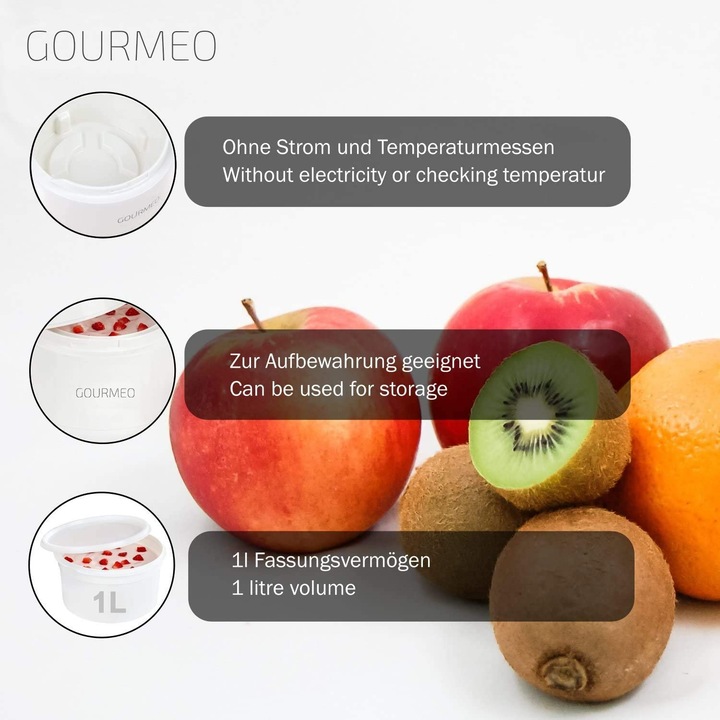 Produktbild Gourmeo Joghurt-Bereiter ohne Strom