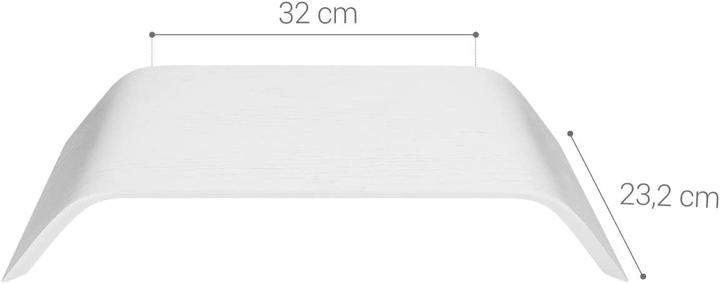 Image du produit Kalibri Support d'écran en bois, chêne-blanc