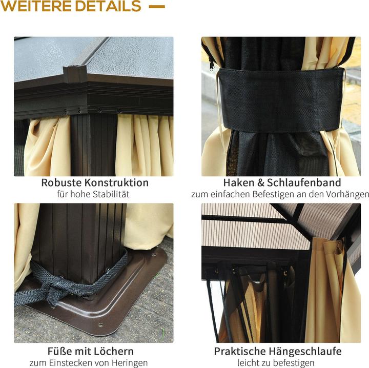 Actual product image Outsunny Pavilion garden luxury (420 cm, 360 cm)