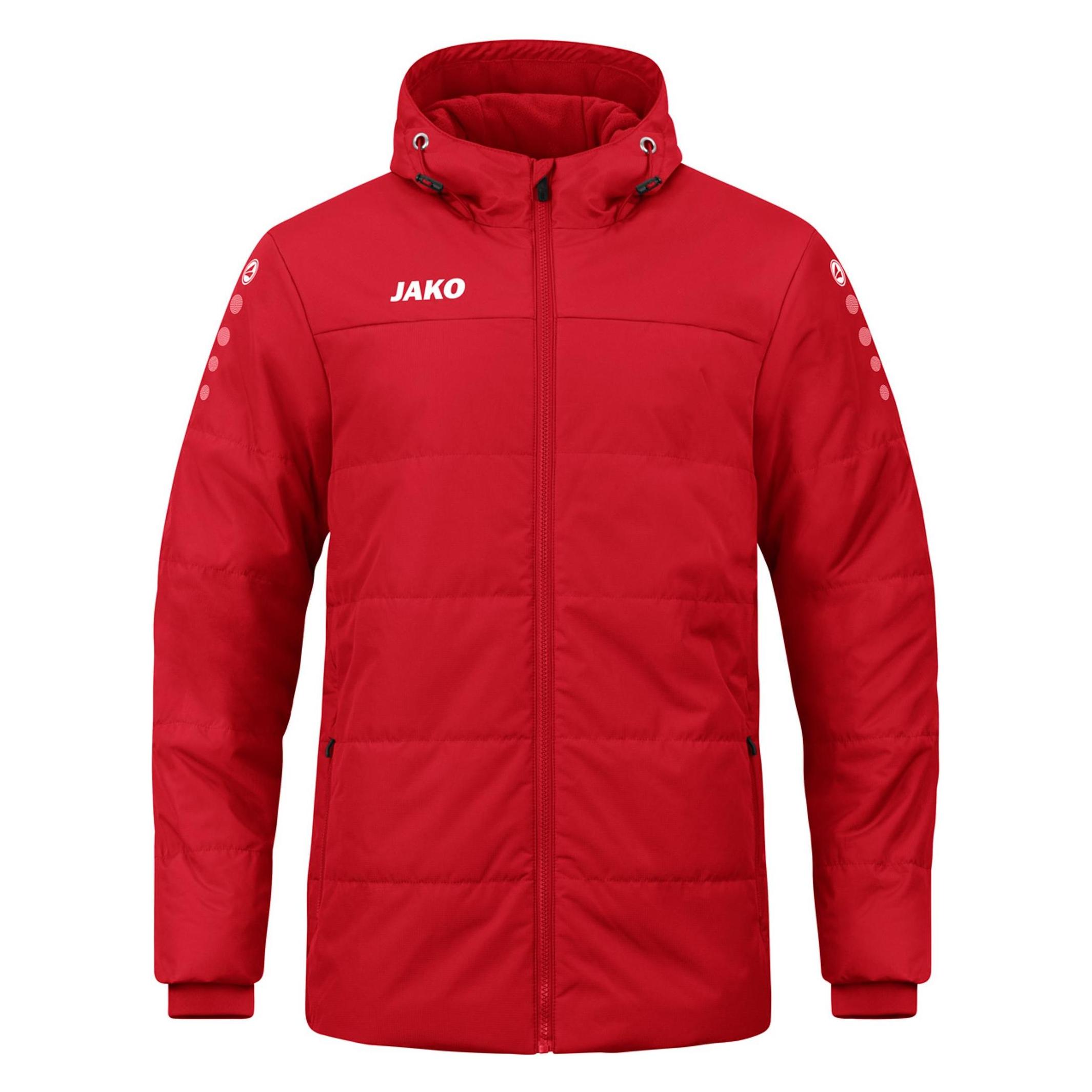Jako, Herren, Outdoorjacken, Coachjacke Team Mit Kapuze (Xl), Rot, Xl