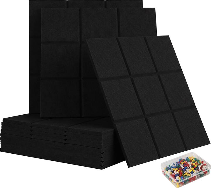 Produktbild Relaxdays 12x Filzpinnwand (Pinnwand, 30 x 10 cm)