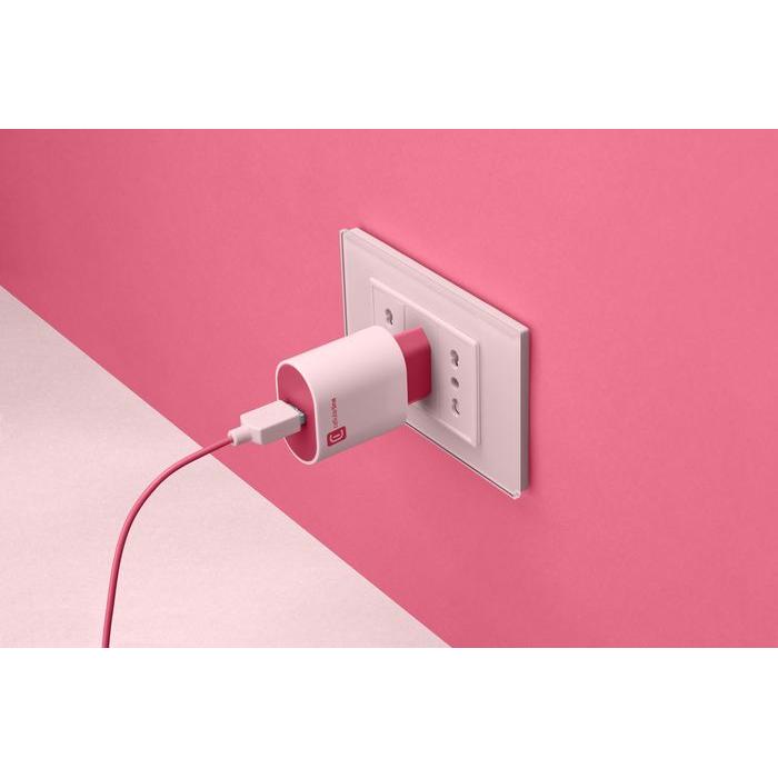 Thumbnail - Cellularline USB Charger #Stylecolor - Universal (12 W), USB Ladegerät, Rosa