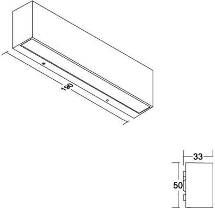 Actual product image Brumberg LED wall light (208 lm)