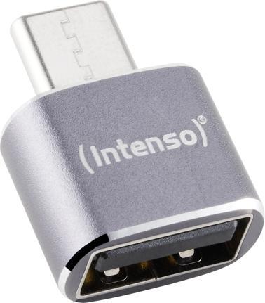 Image du produit Intenso 3-pack USB Adapter USB-A -> USB-C C480C Aluminium (USB 2.0)