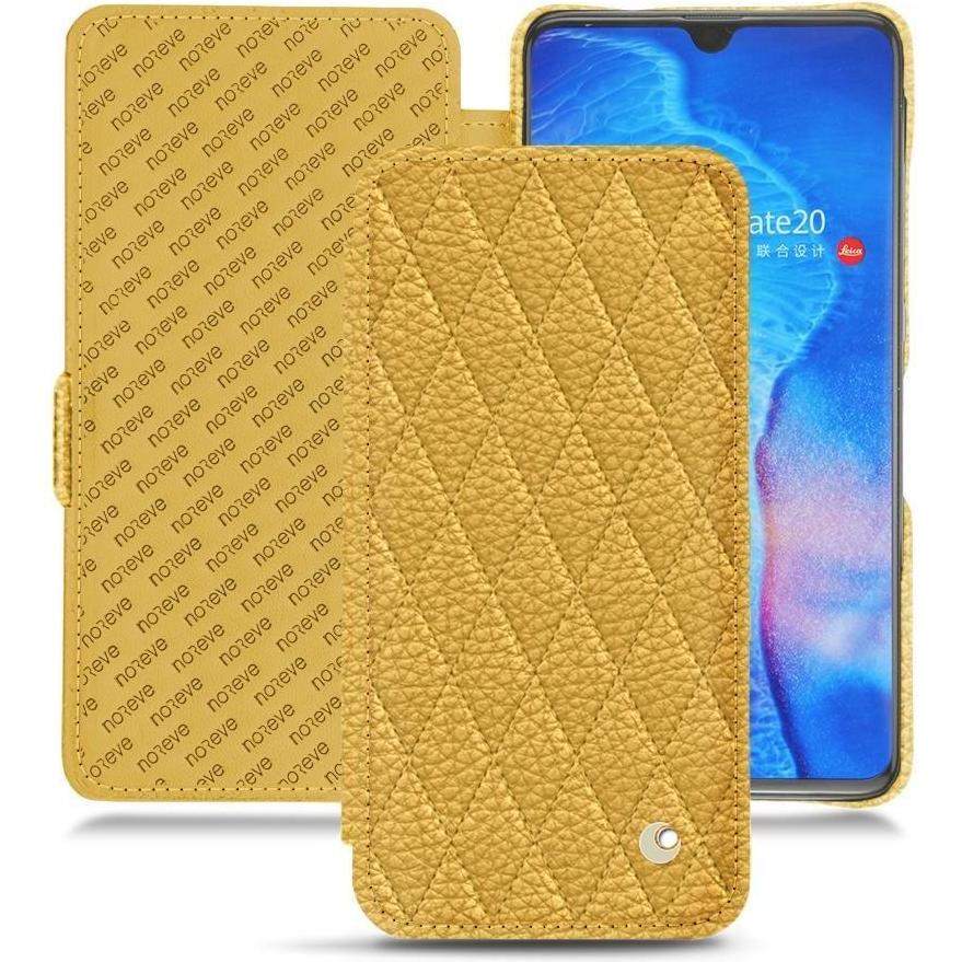 Noreve Lederschutzhülle horizontal (Huawei Mate 20), Smartphone Hülle, Orange