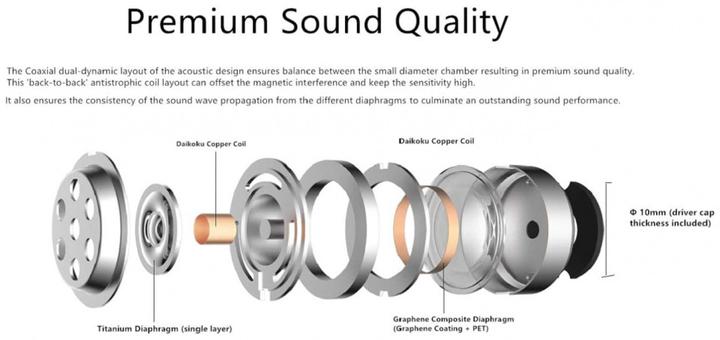 Produktbild 1More Stylish In-ear Handsfree με Βύσμα 3.5mm Χρυσό (Kabelgebunden)