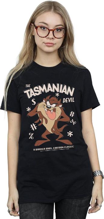 Image du produit Looney Tunes Diable de Tasmanie Coton Vintage Boyfriend TShirt (S)