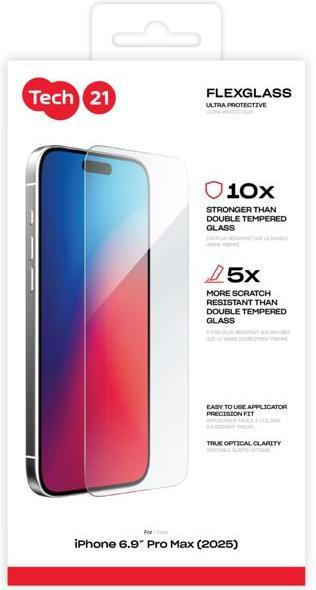 Productafbeelding tech21 FlexGlassUltra Clear for iPhone 17 Pro Max Clear (Apple iPhone 17 Pro Max)