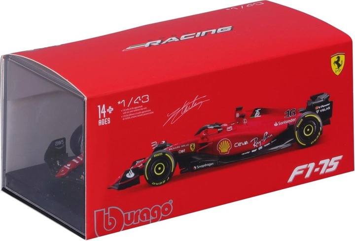 Immagine prodotto Bburago Ferrari F1-75 1/43 C. Leclerc 2022
