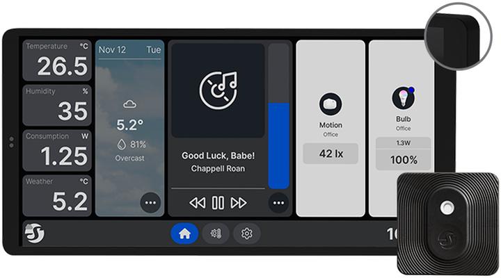 Shelly Wall Display X2 Black + Blu H&T Black