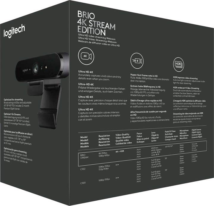 Produktbild Logitech Brio Stream (8.80 Mpx)