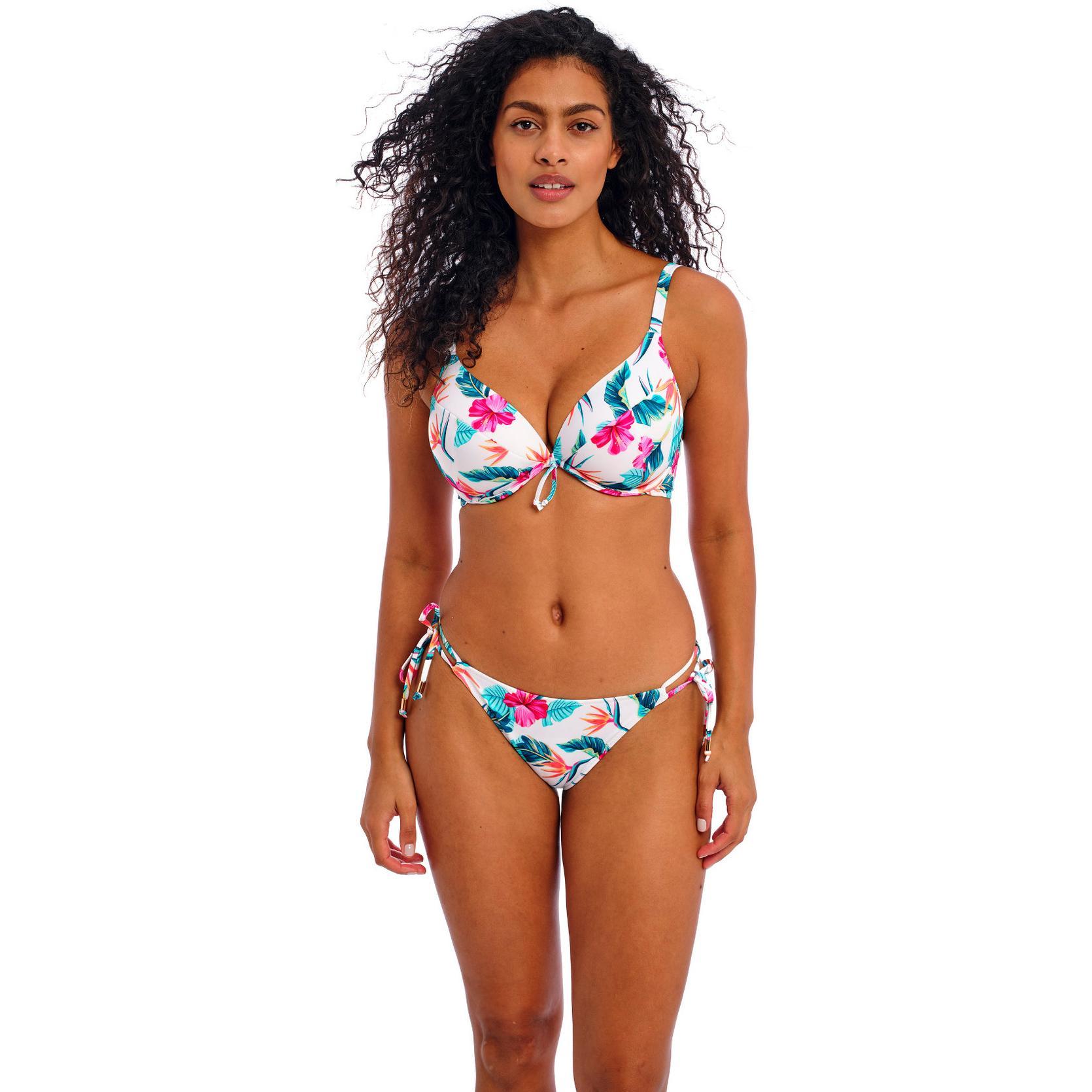 Thumbnail - Freya, Damen, Bikini, bikinioberteil für damen palm paradise, Weiss, (80 E)