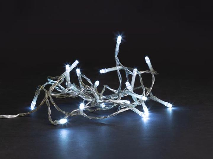 Actual product image Vellight Meissa LED - 2 m - 20 LEDs - white - transparent cable - modulator - batteries not included (2 m)