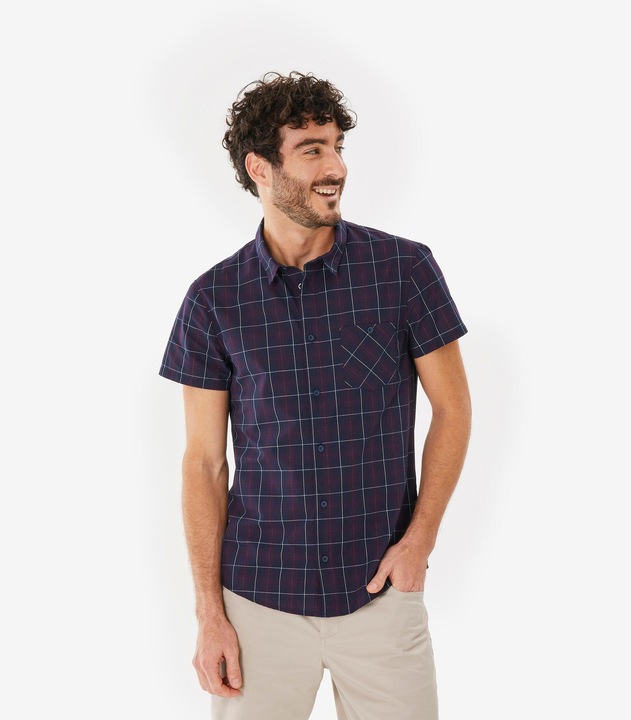 Produktbild Forclaz Hemd Herren kurzarm - NH100 blau (4XL)