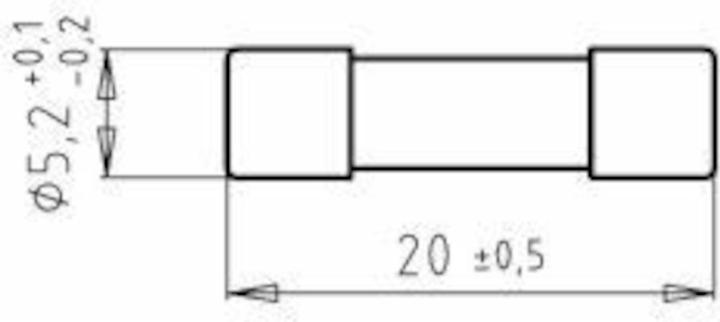 Produktbild Kopp Glas-Feinsicherungen T 1,6 A, Inhalt: 3 Stück (1.60 A)