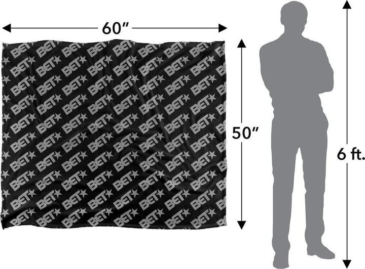 Actual product image Bet Silky Patterned Supersoft Blanket (127 x 152 cm)