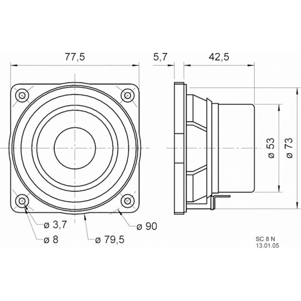 Thumbnail - Visaton SC Breitbandlautsprecher, Lautsprecher Bauteile