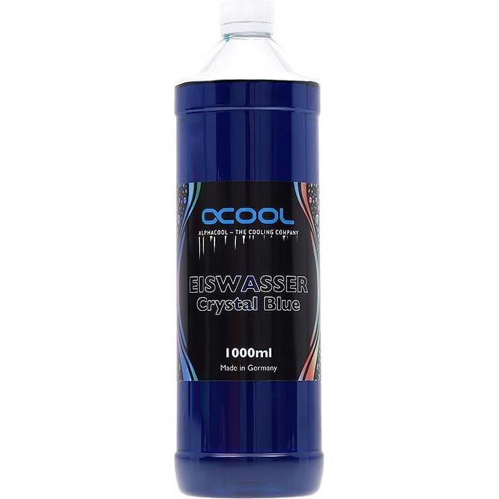 Alphacool Eiswasser Crystal Blue (1000 ml, Fertiggemisch), Wasserkühlung Wasserzusatz, Blau