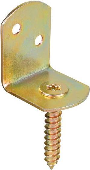 Produktbild GAH Flechtzaunhalter 83x32x30x38mm galvanisch gelb verzinkt L-Form