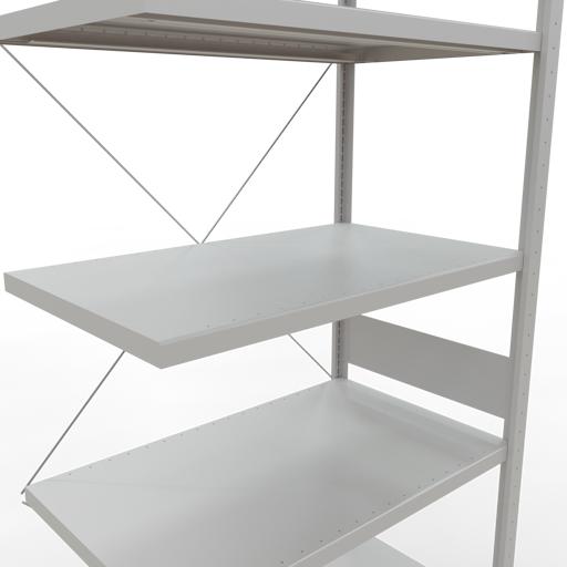 Produktbild Schulte Lagertechnik Stecksystem Anbauregal MULTIplus250 mit Kreuzstrebe