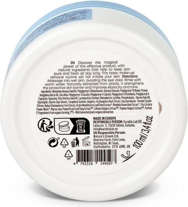 Actual product image Natura Siberica Lab Biome Hydration Make-Up Removing Face Cleansing Balm 100ml (Cleansing lotion, 100 ml)