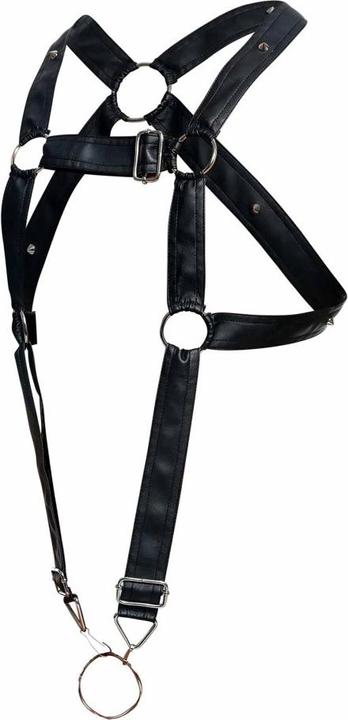 Actual product image MOB Eroticwear Cross Cockring Harness
