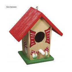 Meilleurs prix pour Nichoir à oiseaux forme maison 13 x 12 x 7,5 cm