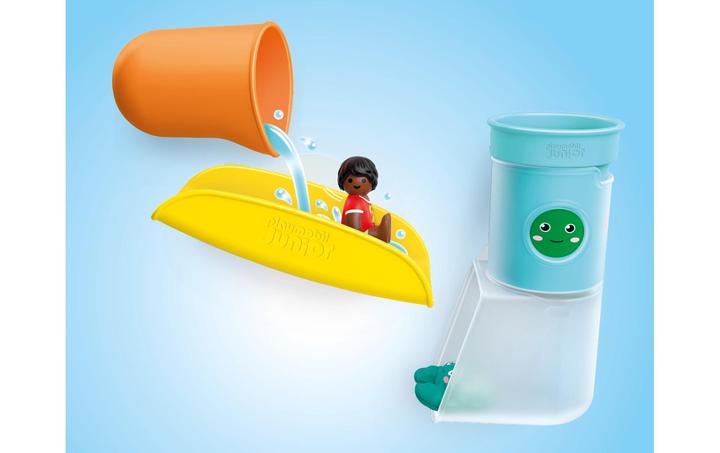 Produktbild Playmobil JUNIOR AQUA: Wasserfalltank mit Rutsche (71775, Playmobil Junior)