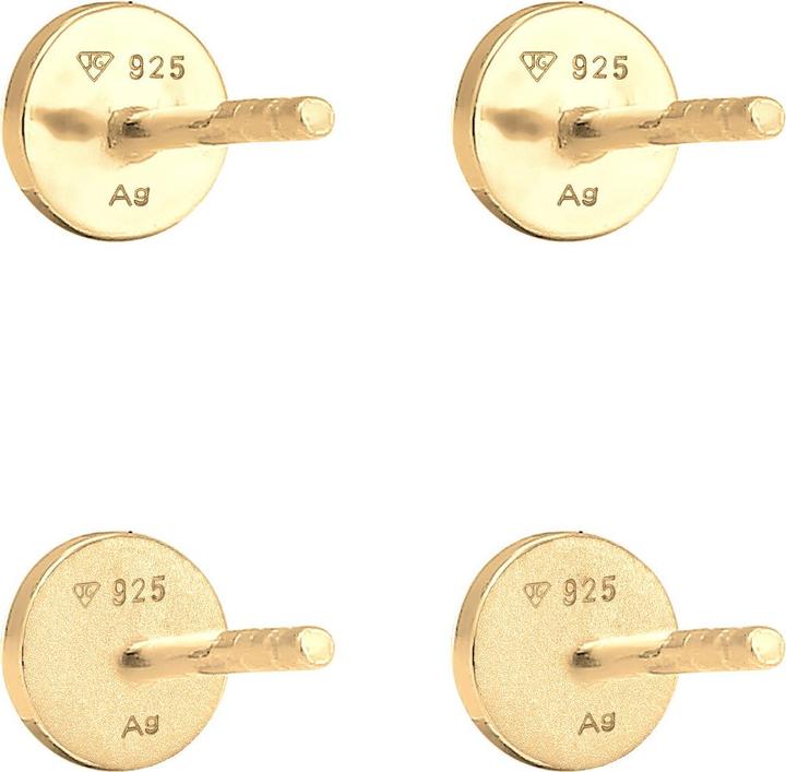 Actual product image Elli Basic ear studs, geo, circle, organic (925 sterling silver)