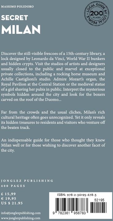 Image du produit Secret Milan Guide (Anglais, Français, Massimo Polidoro, 2024)