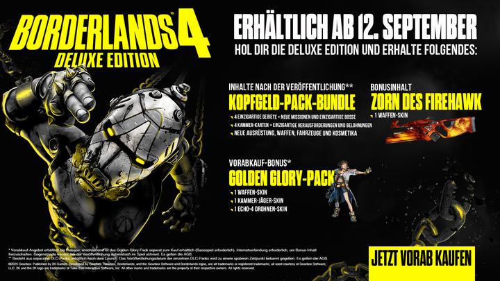 Produktbild 2K Games Borderlands 4 - Deluxe Edition (PS5, DE, FR)