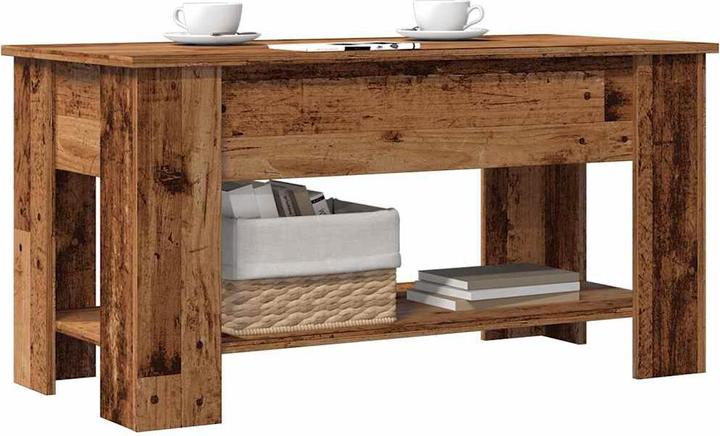 Image du produit vidaXL Couchtisch Altholz-Optik 101x49x52 cm Holzwerkstoff (101 x 49 x 52 cm)