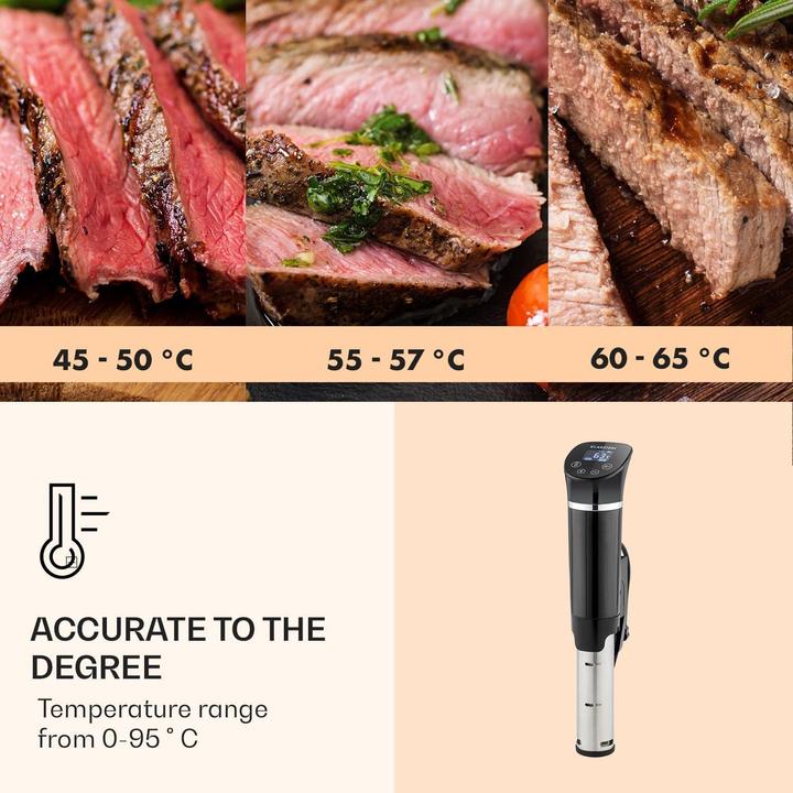 Actual product image Klarstein Quickstick- Sous-Vide Cooker, Flex, Black