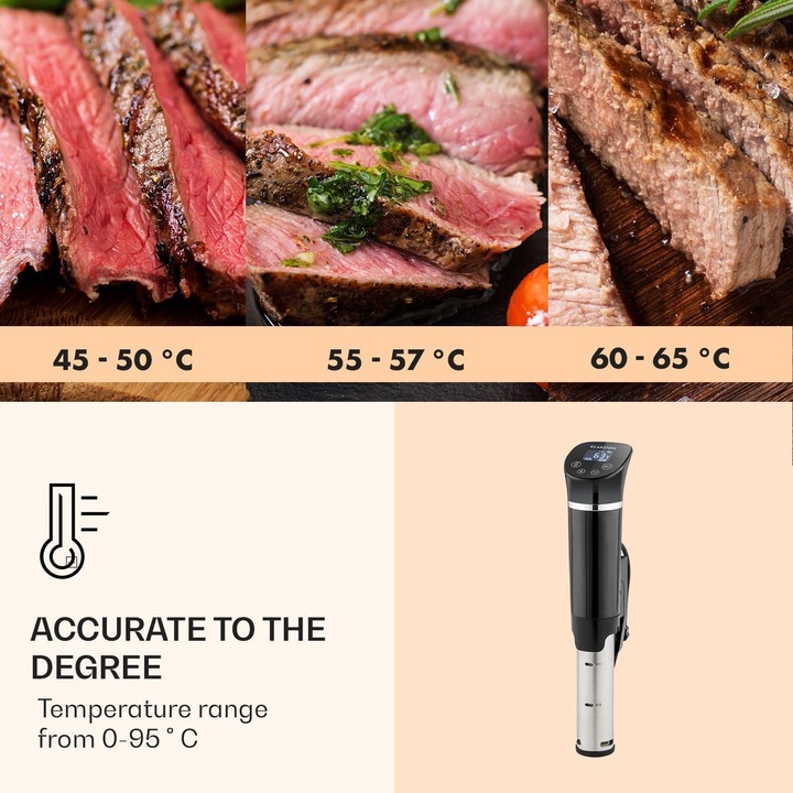 Image du produit Klarstein Quickstick- Cuiseur sous vide, Flex, Noir
