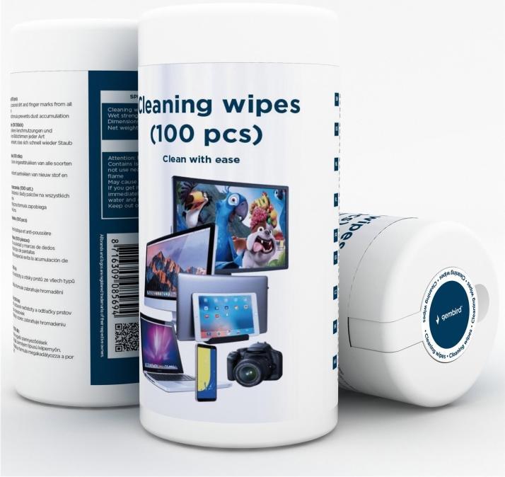 Image du produit Gembird Lingettes de nettoyage (Wipes) (100 x)