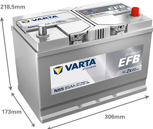Image du produit Varta N85 Blue Dynamic (12 V, 85 Ah, 800 A)