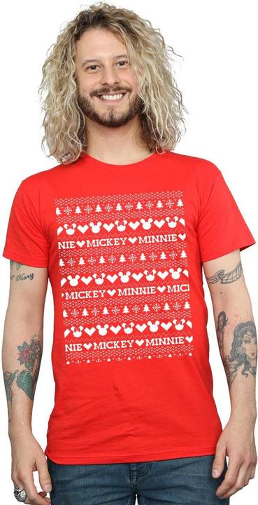 Produktbild Disney Mickey And Minnie Christmas Fair Isle TShirt (M)