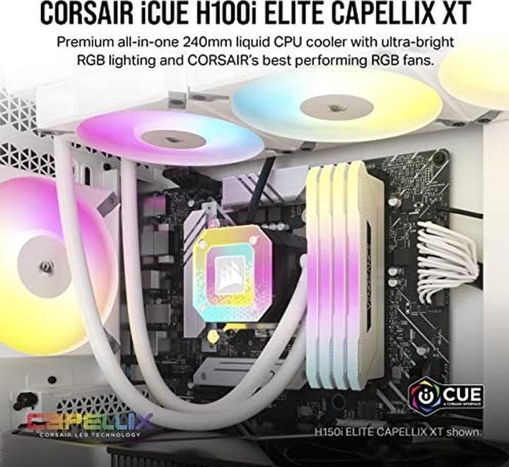 Immagine prodotto Corsair CPC iCUE H100i ELITE CAPELLIX XT Bianco