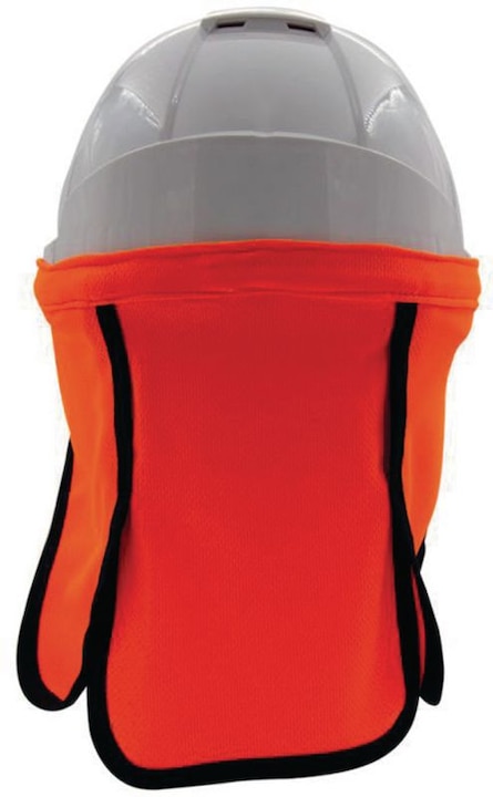Actual product image Thomi Neck protection fluorescent orange