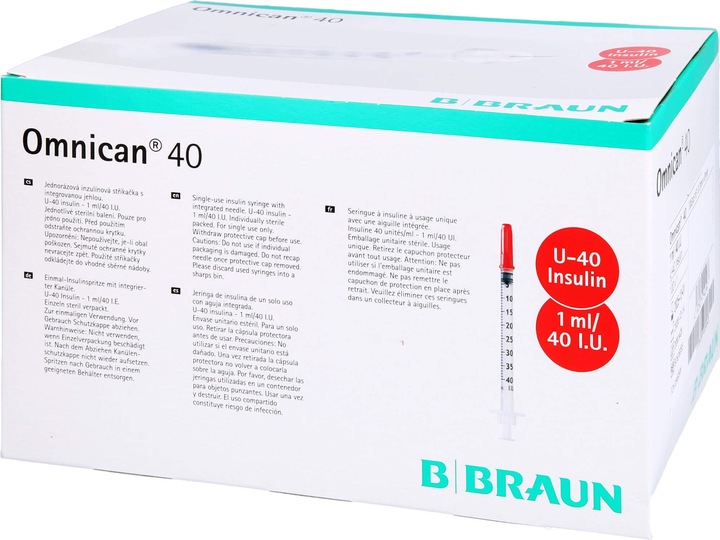 Immagine prodotto B.Braun 40 Insulina U-40 (Siringa di insulina)
