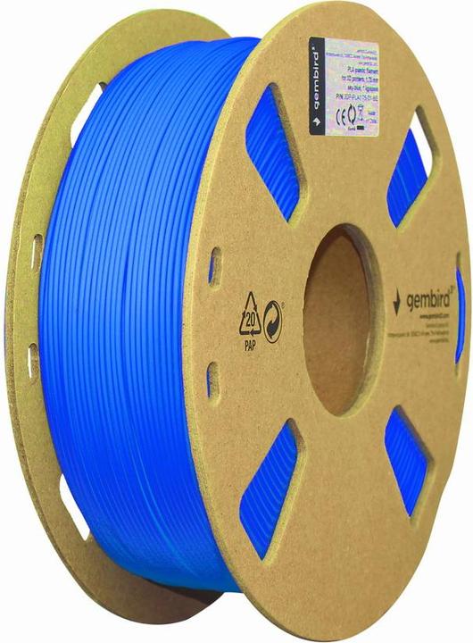 Produktbild Gembird Filamentcassette PLA schmale Spule (PLA, 1.75 mm, 1000 g, Blau)