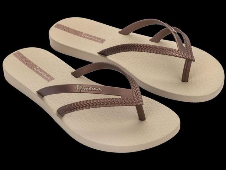 Ipanema Bossa Fem Damen Strand Flip-Flops für den Sommer Beige
