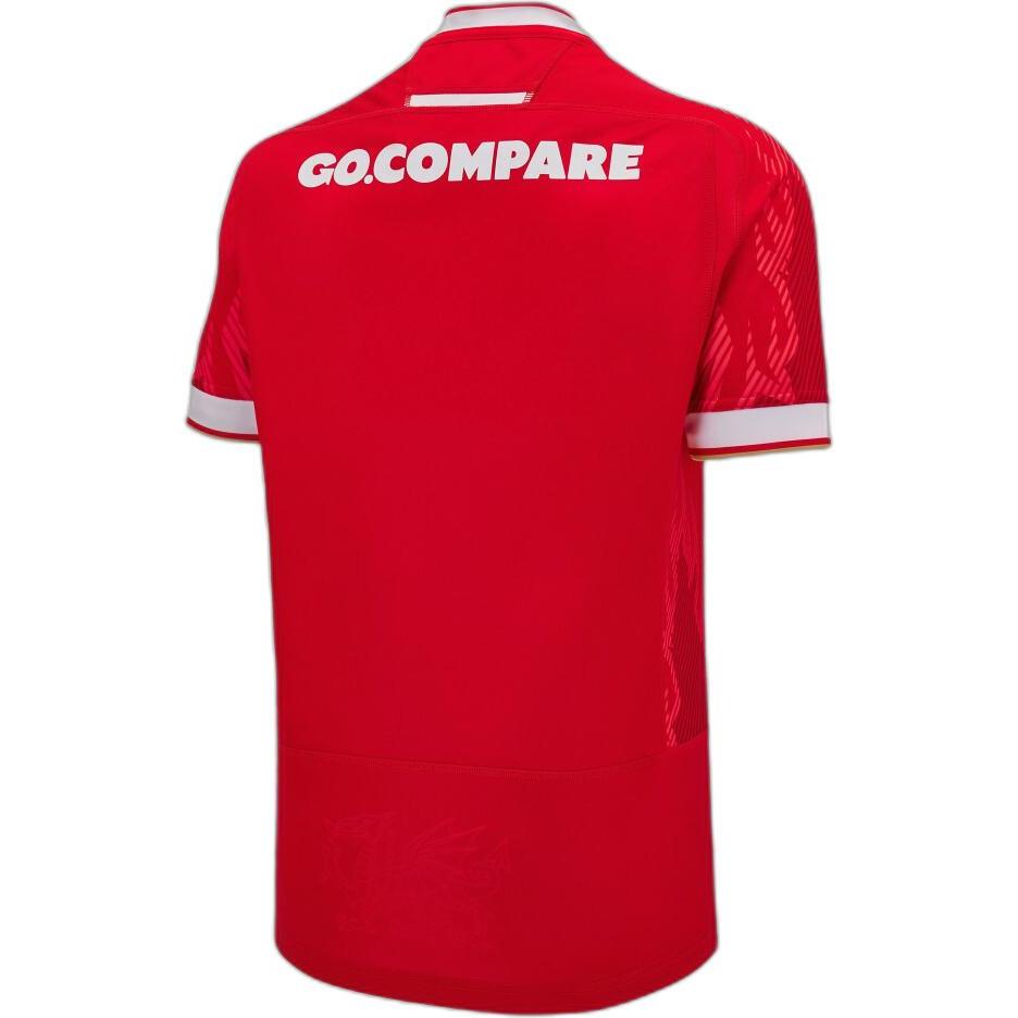 Thumbnail - Macron, Herren, Fussballtrikot, Heimtrikot Pays de Galles 6 nations 2024/25 (XXL), Rot, XXL
