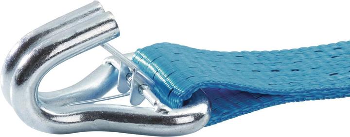 Actual product image Tecwerk Lashing strap DIN 12195-2 length 10 m width 50 mm with ratchet + claw hook with protection LC U 5...