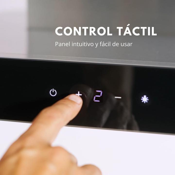 Image du produit Corbero Hotte décorative horizontale, débit 1000 m3/h, 3 vitesses, classe A++ (Hotte murale)