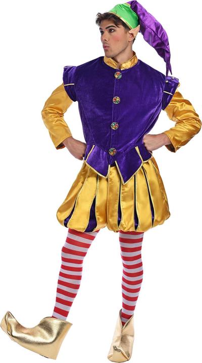 Produktbild Metamorph Weihnachtself Kostüm lila-gelb (L, M)