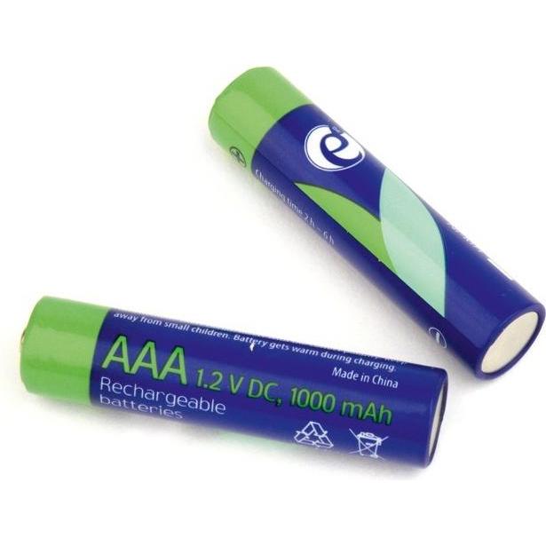 Energenie EG-BA-AAA10-01 Batteria domestica Batteria ricaricabile Nichel-metallo idruro (NiMH) (2 pz., AAA, 1000 mAh), Batterie + pile