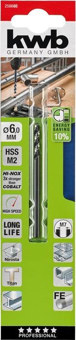 Actual product image kwb HI-NOX HSS Drill 8.0 mm (8 mm)