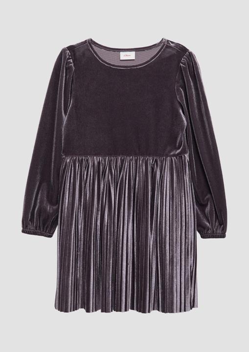 Image du produit S.Oliver Kleid Samtkleid mit plissiertem Rock (122)
